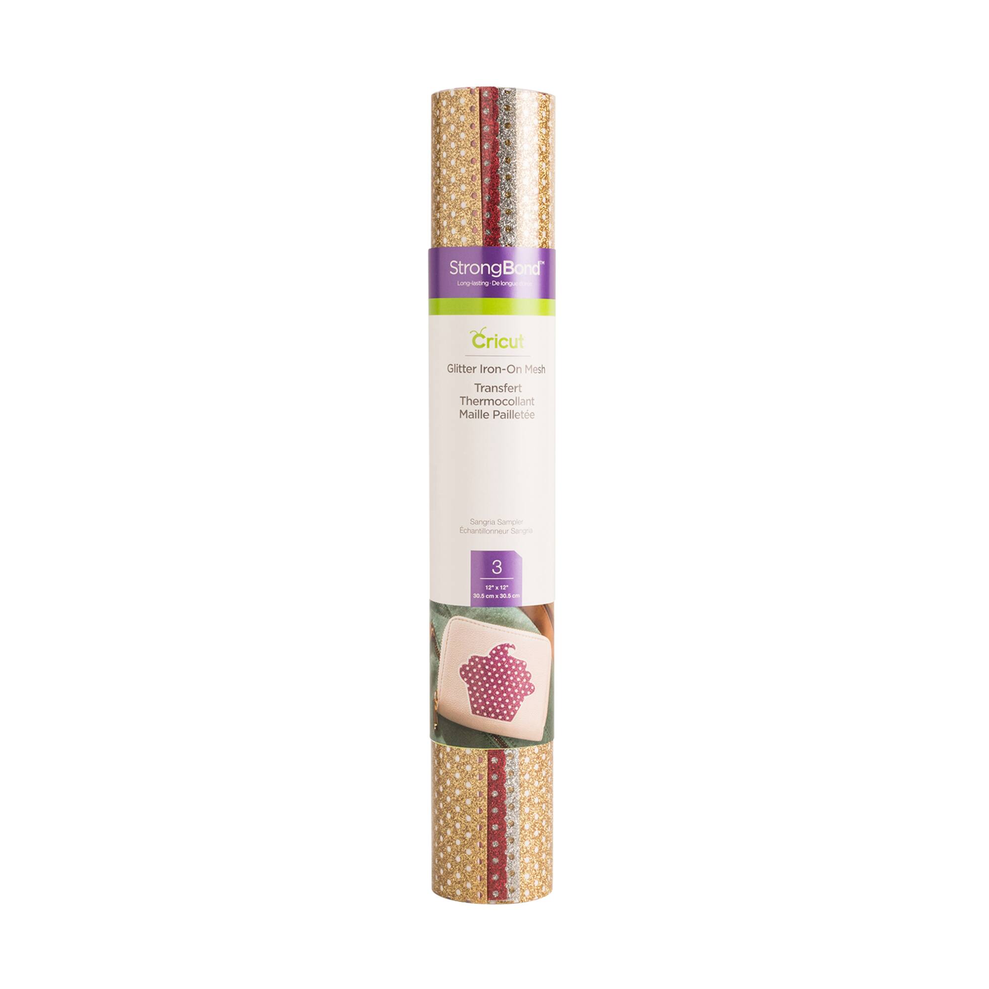 Cricut® Glitter Iron-On Sangria Mesh Sampler
